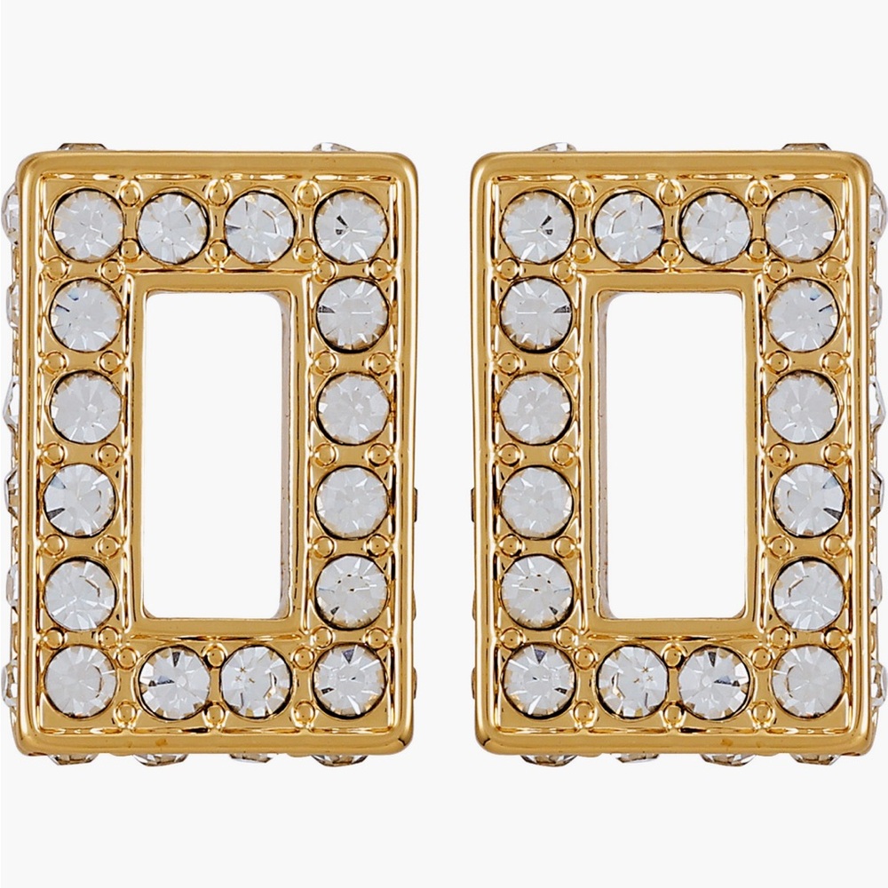 Vince Camuto Glitz to Be pave square stud earrings